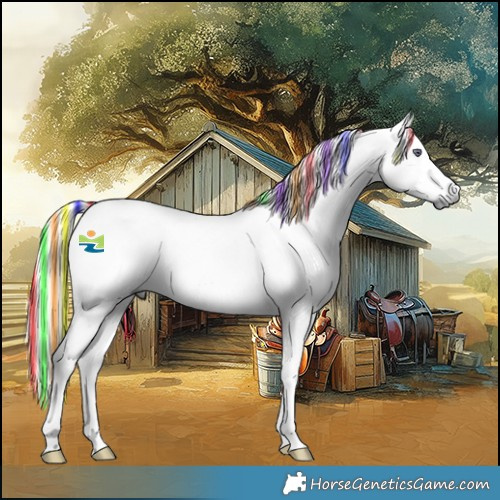 Horse Color:Painted Liver Chestnut Chinchilla 