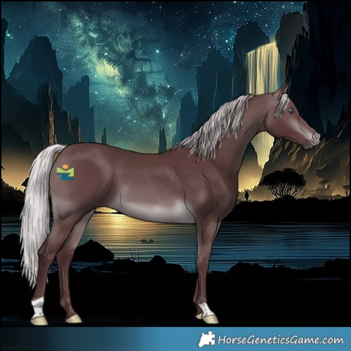 Horse Color:Chocolate Silver Brown Chinchilla 
