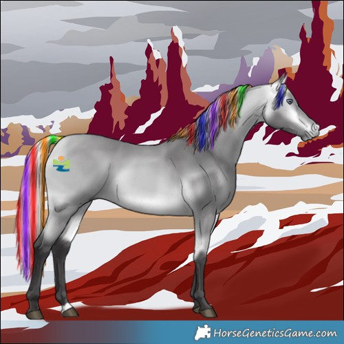 Horse Color:Painted Silver Buckskin Chinchilla