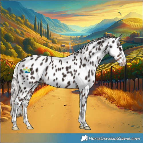Horse Color:Liver Chestnut Mushroom Appaloosa