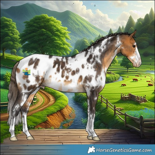 Horse Color:White Spotted Buckskin Appaloosa