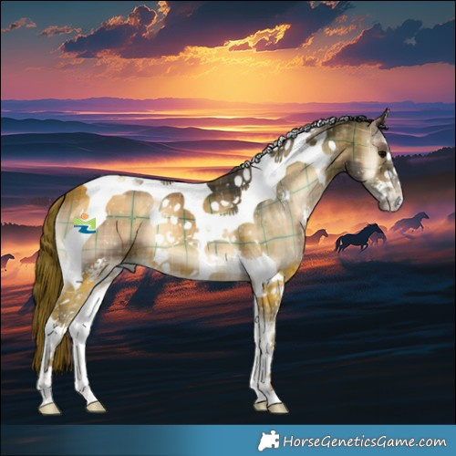 Horse Color:Plaid  Brown Onyx Sabino Tobiano 