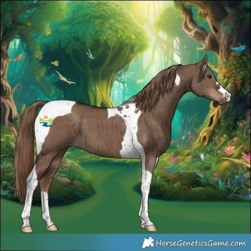 Horse Color:Liver Red Dun Tobiano Brindle 