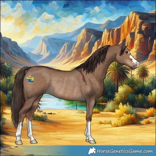 Horse Color:Liver Red Dun Rabicano