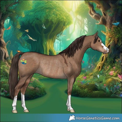 Horse Color:Liver Red Dun Rabicano 
