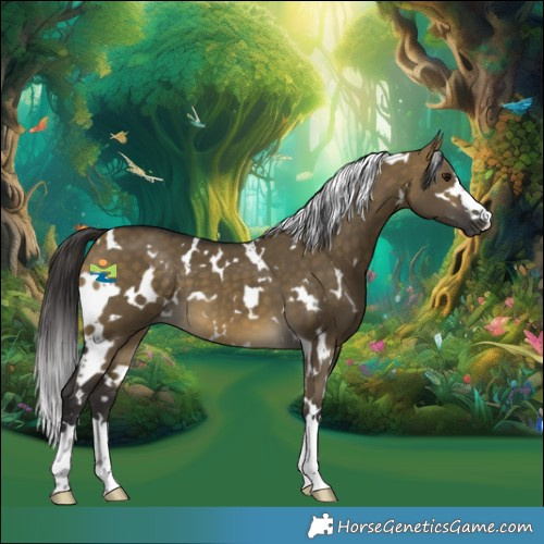 Horse Color:White Spotted Buckskin Dun 