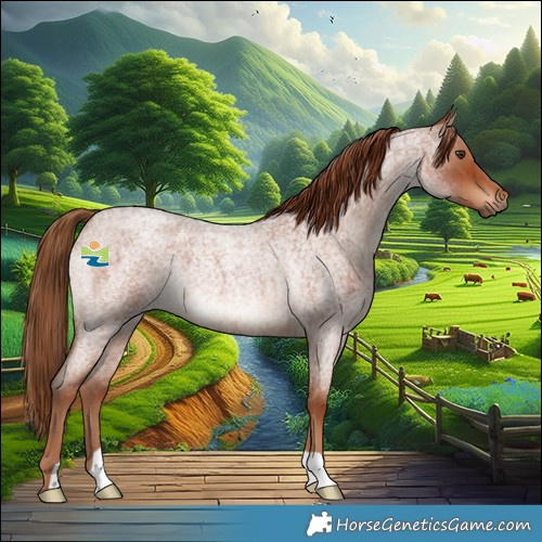 Horse Color:Red Roan Rabicano 