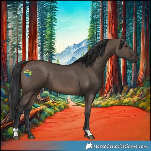 Horse Color:Brown Dun 