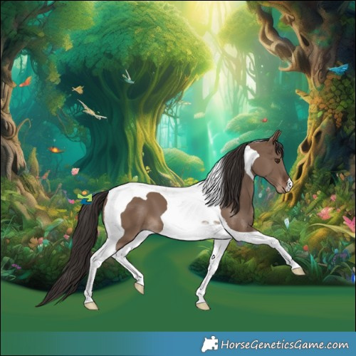 Horse Color:Liver Red Dun Tobiano 