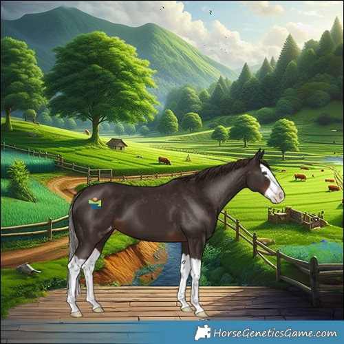Horse Color:Liver Chestnut Splash Appaloosa 