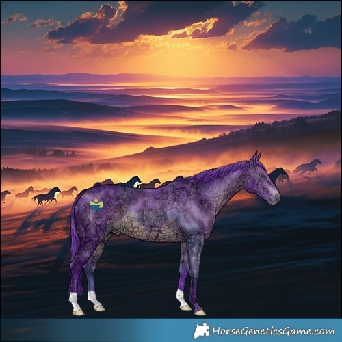 Horse Color:Watercolor Brown Chinchilla Ice 