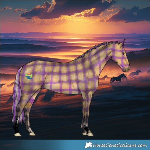 Horse Color:Painted Plaid  Silver Buckskin Dun 