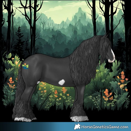 Horse Color:Black Frame 