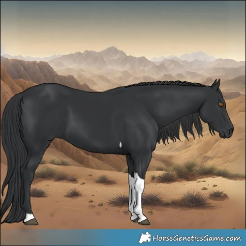 Horse Color:Black Tobiano