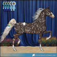 Horse Color:Liver Chestnut Mushroom Snowflake Varnish