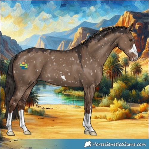 Horse Color:Liver Red Dun Appaloosa