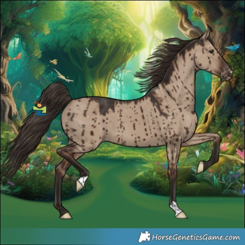Horse Color:Liver Red Dun Varnish Brindle 