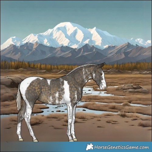 Horse Color:Silver Buckskin Sabino Tobiano 