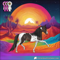 Horse Color:Brown Tobiano