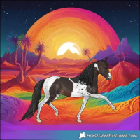 Horse Color:Brown Tobiano 