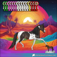 Horse Color:Brown Tobiano 