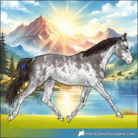 Horse Color:White Spotted Liver Chestnut Sabino Rabicano