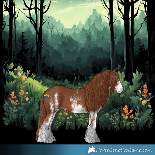 Horse Color:White Spotted Chestnut 