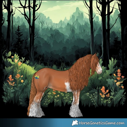 Horse Color:White Spotted Chestnut 