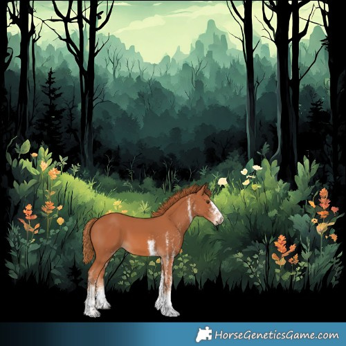 Horse Color:White Spotted Chestnut