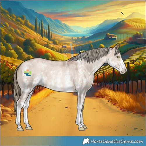 Horse Color:Liver Red Dun Pearl Mushroom Sabino Appaloosa 