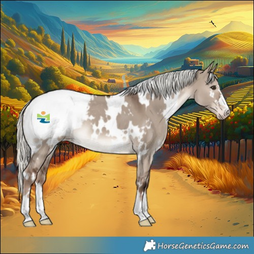 Horse Color:White Spotted Liver Red Dun Mushroom Appaloosa