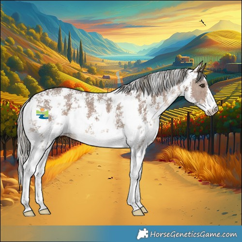 Horse Color:Liver Red Dun Mushroom Sabino 