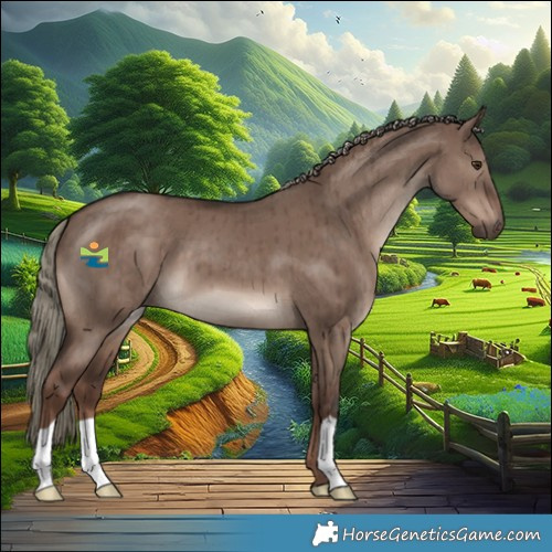 Horse Color:Liver Red Dun Mushroom Brindle 