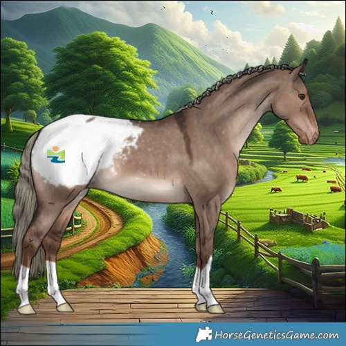 Horse Color:Liver Red Dun Mushroom Appaloosa