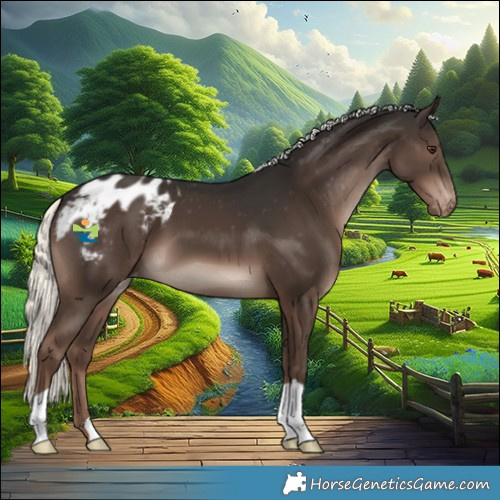 Horse Color:Liver Chestnut Mushroom Appaloosa 