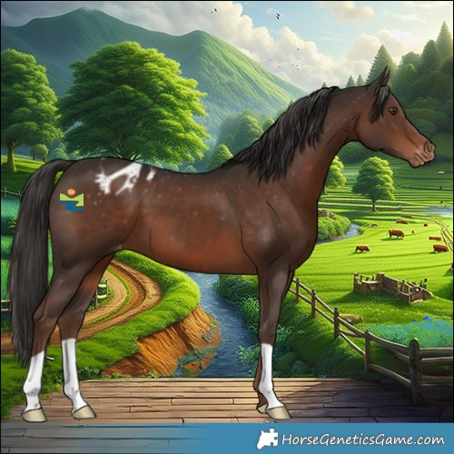Horse Color:Liver Chestnut Appaloosa 