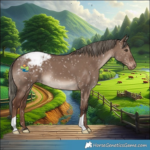Horse Color:Liver Red Dun Mushroom Appaloosa 