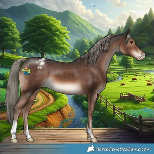 Horse Color:Liver Chestnut Mushroom Appaloosa 