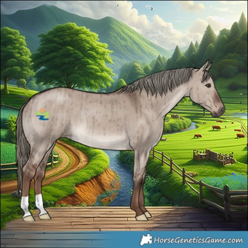 Horse Color:Liver Red Dun Mushroom Brindle 