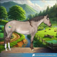 Horse Color:Liver Red Dun Mushroom