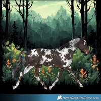 Horse Color:White Spotted Liver Chestnut
