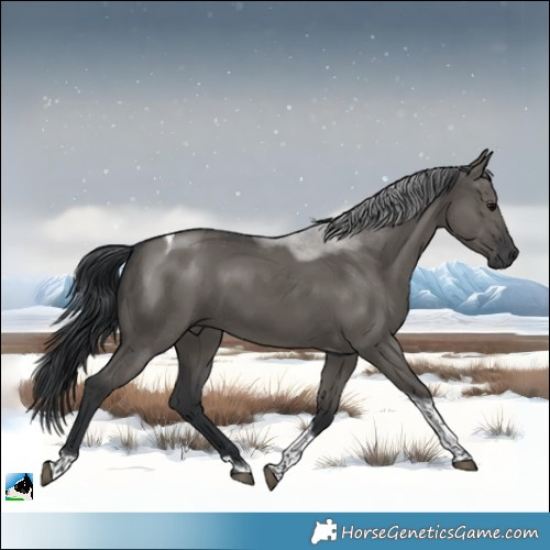 Horse Color:Grullo Tobiano 