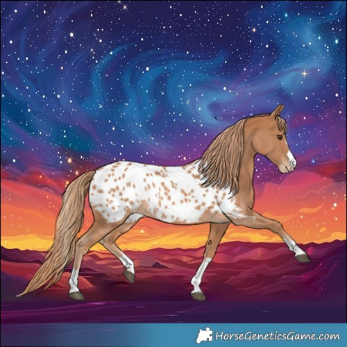 Horse Color:Chestnut Near Leopard 