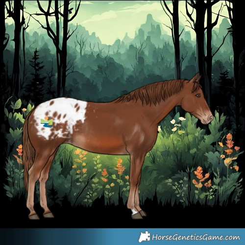 Horse Color:Chestnut Appaloosa Rabicano 