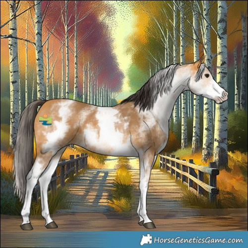 Horse Color:White Spotted Buckskin 
