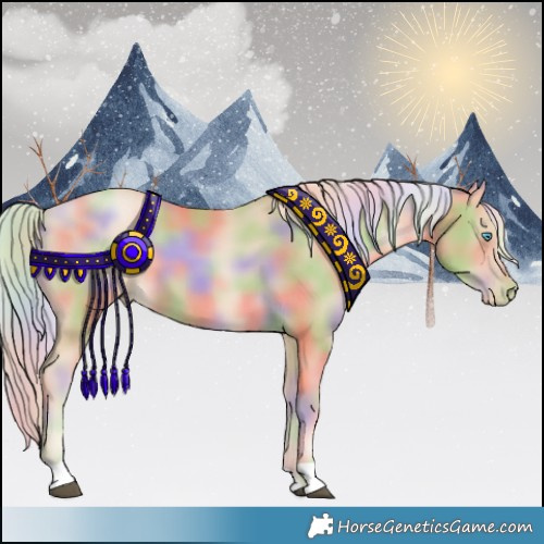 Horse Color:Nacre Chestnut Snowdrop 