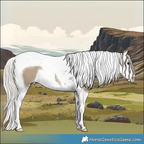 Horse Color:Silver Smoky Grullo Splash Tobiano 