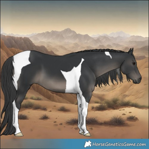 Horse Color:Black Tobiano
