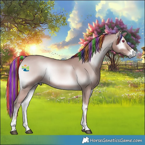 Horse Color:Platinum Painted Red Onyx 