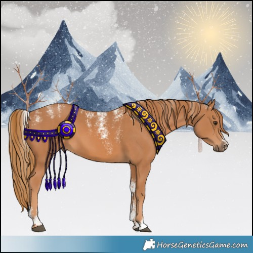 Horse Color:Powder White Chestnut 